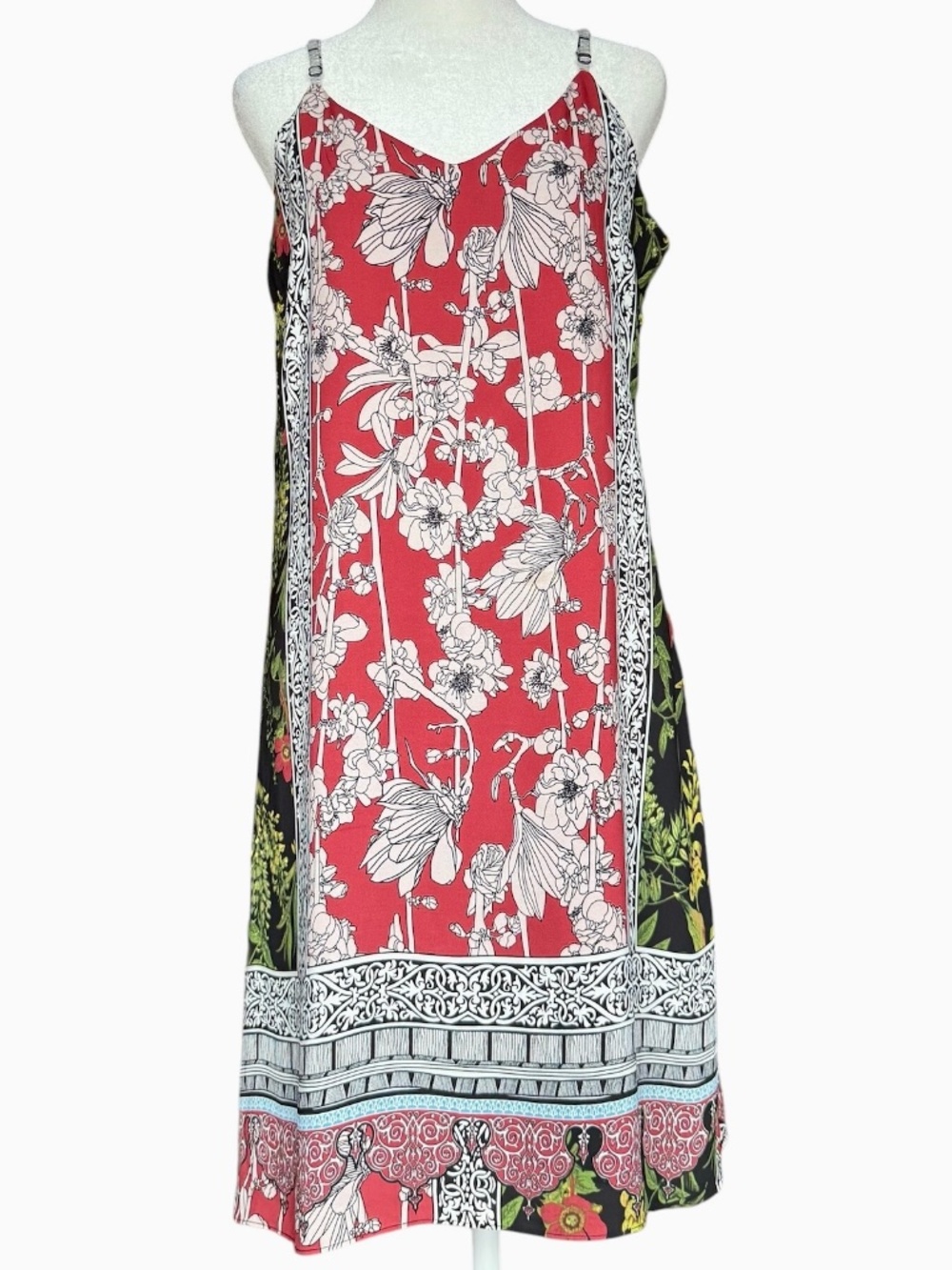 Strut &‎ Bolt Patchwork Floral Bohemian Dress Sz M
